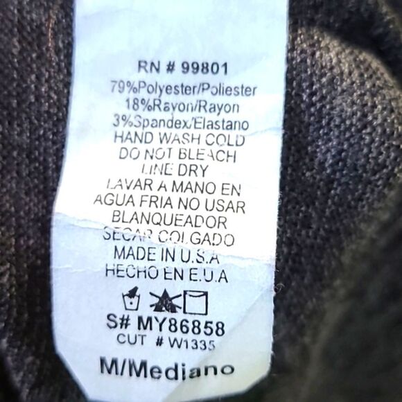 My Story Gray Sweater Dress with Aysemetrical Cowl Neck & Buttons, Size Medium - Picture 9 of 9